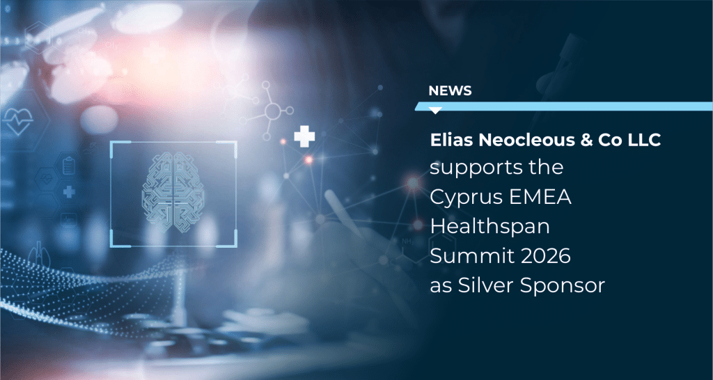 Elias Neocleous & Co LLC supports the Cyprus EMEA Healthspan Summit 2026 as Silver Sponsor