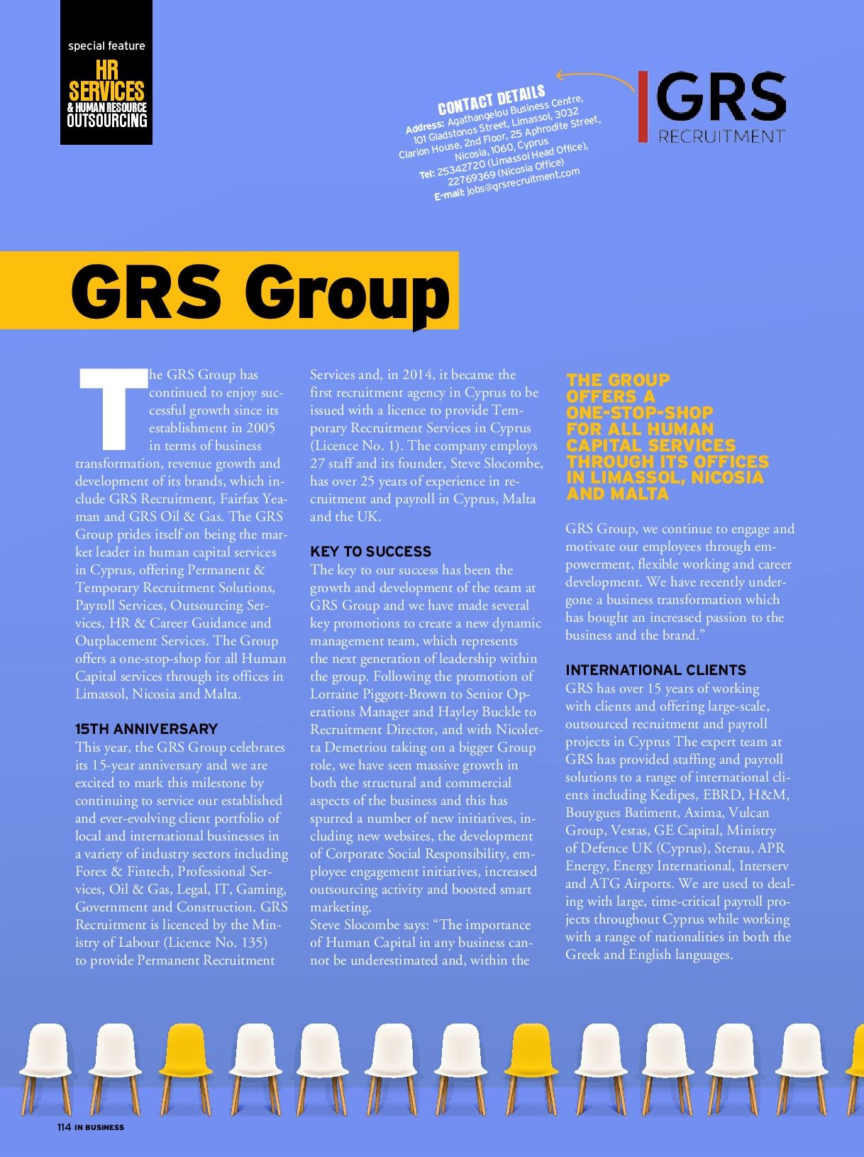 GRS Group: 15 years of excellence