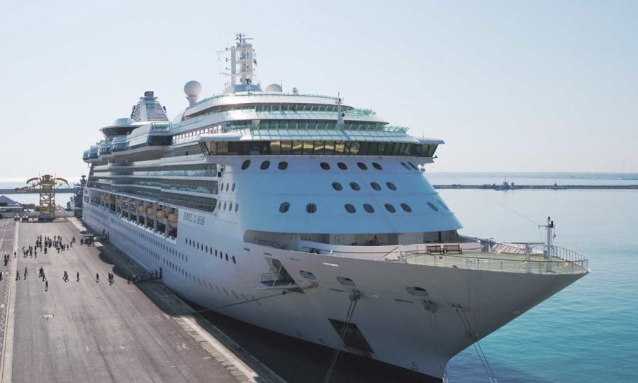 Luxury cruise liner in Limassol to prepare for summer routes