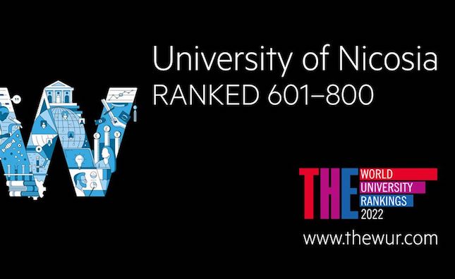 University of Nicosia Advances to Top 601-800 Universities in the World